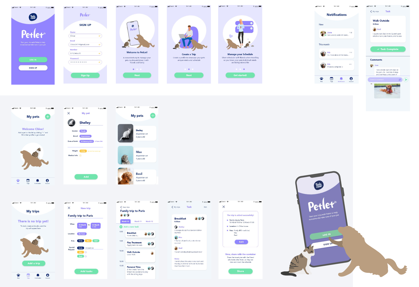 petlet app flow